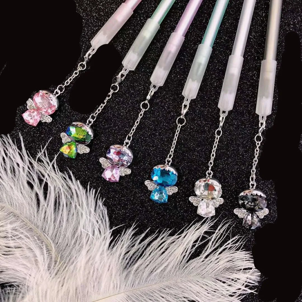Little Angel Girl Water Pendant Gel Pen with decorative water feature and 0.5mm fine tip