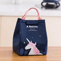 Insulated Oxford cloth lunch bag with shoulder strap in printed designs for office workers