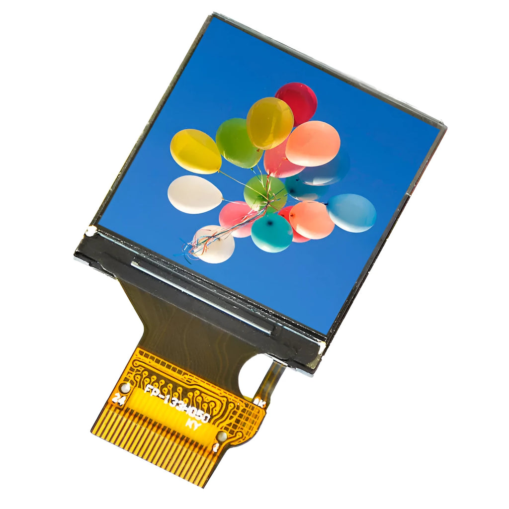 1.3 inch square IPS LCD colour display module with 18-pin connector