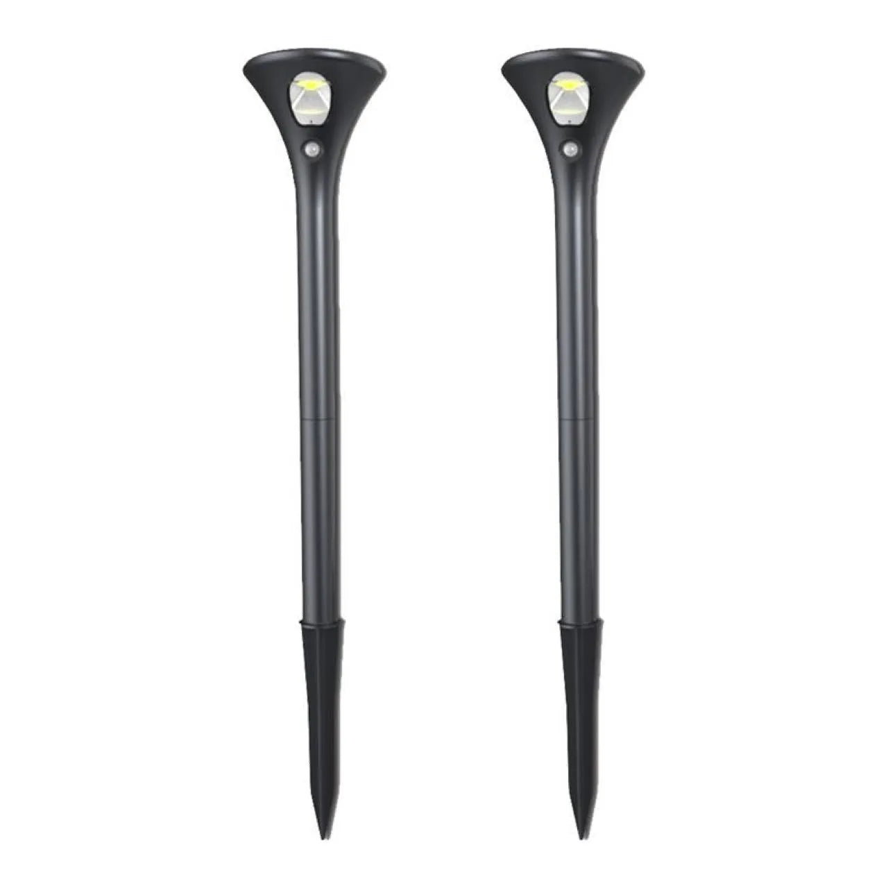 Solar induction ground plug light with lamp pole and connecting tubes for outdoor garden illumination