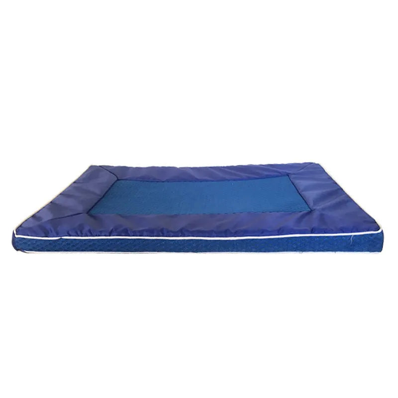 Blue pet summer cooling ventilation ice mat made from cool nylon Oxford, size 73x46x3.5cm