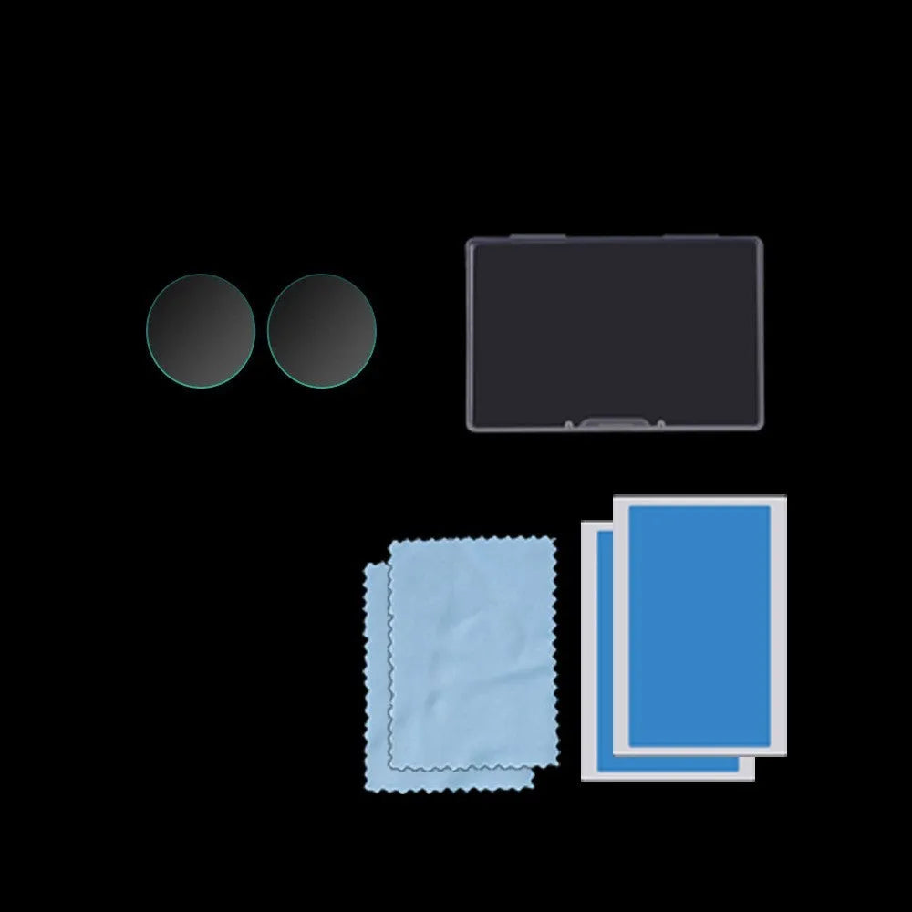Insta360 ONE X2 black tempered glass screen protector with cleaning bag