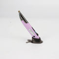 Rechargeable luminous wireless pen mouse in red, blue, yellow, purple, and grey with 500mAh battery and 140x20x15mm dimensions