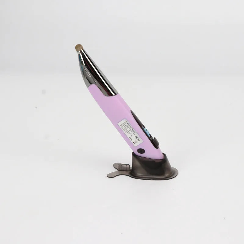 Rechargeable luminous wireless pen mouse in red, blue, yellow, purple, and grey with 500mAh battery and 140x20x15mm dimensions