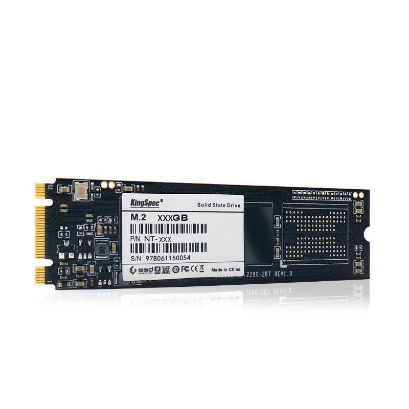 KingSpec M.2 NGFF 2280 SATA SSD in black, 22 x 80mm, 3D NAND Flash, capacities 128GB to 2TB