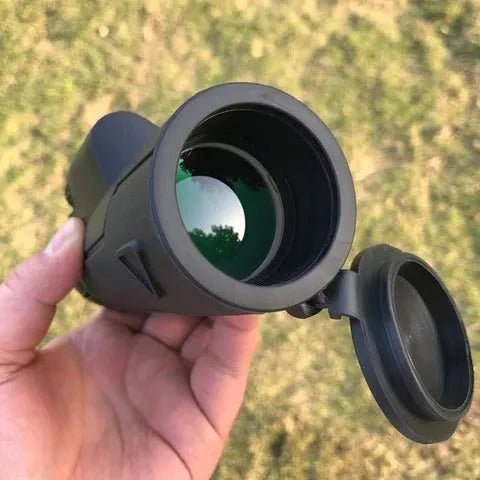 Black monocular telescope with cell phone connection 50x magnification wide field of view
