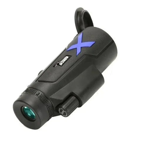 Black monocular telescope with cell phone connection 50x magnification wide field of view