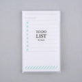 Yellow, green, and purple A6 tearable notebooks with frosted PP covers, showing size of 13 by 8 cm