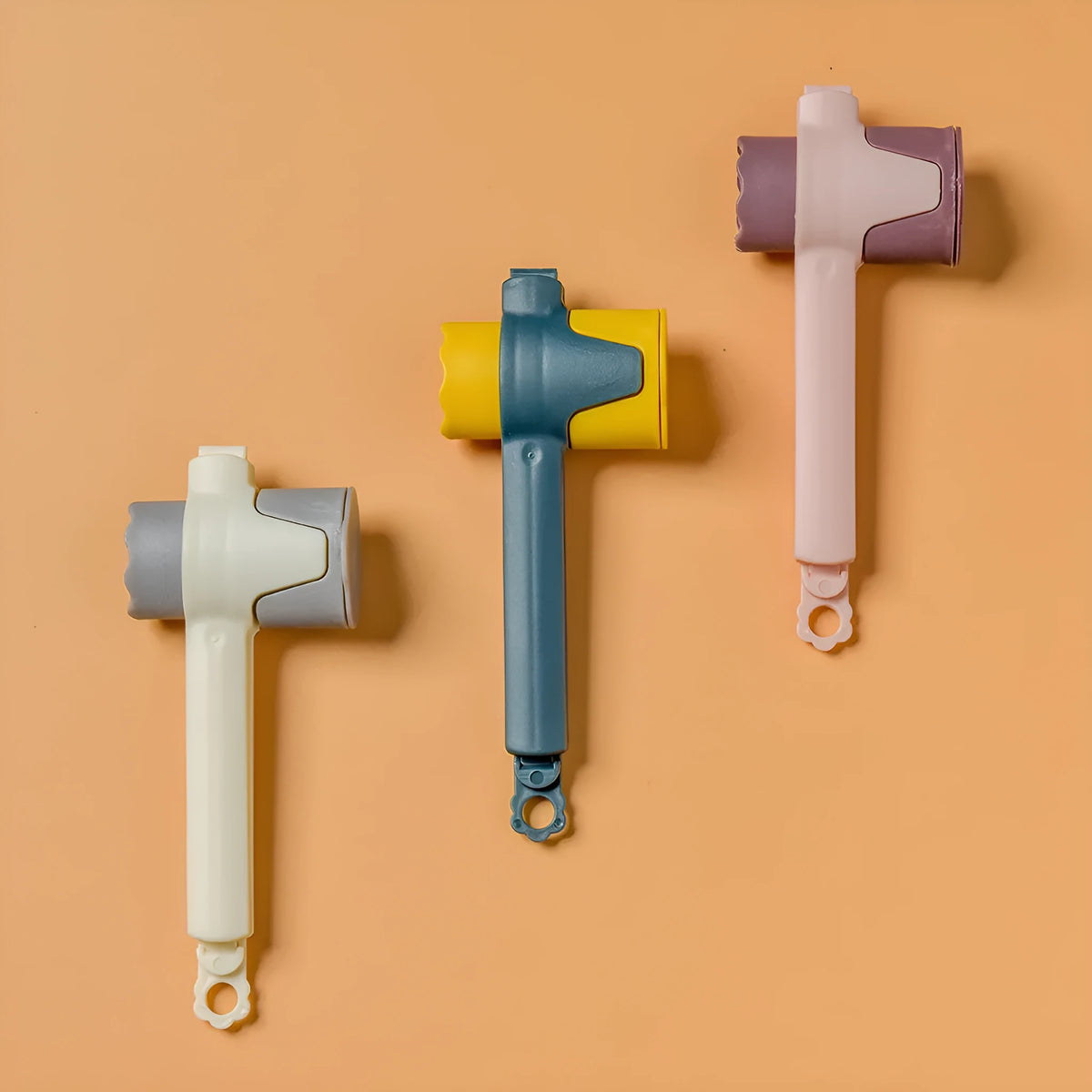 PP food sealing clip in pink, white or dark blue, 12.3 x 2.7 x 4.8 cm, for milk powder and snack bags