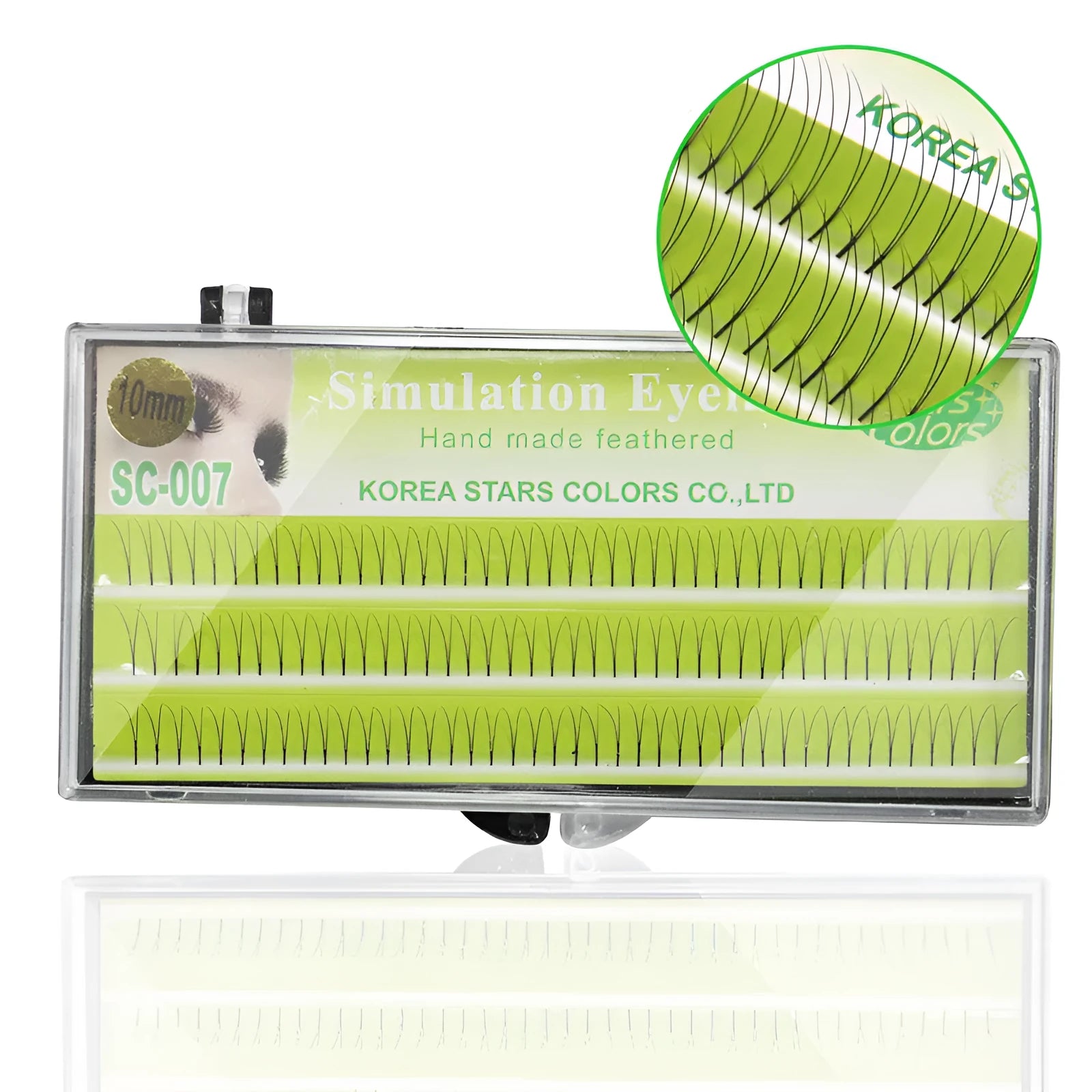 Two eyelashes planting eyelashes in 6mm 8mm 10mm and 12mm lengths