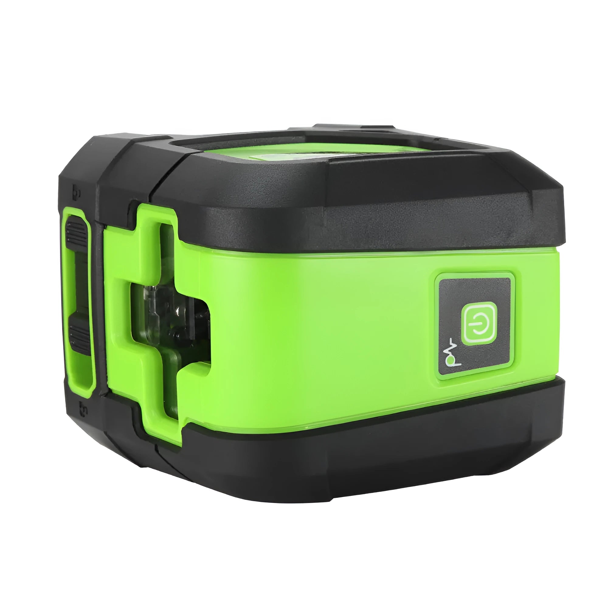 2-wire laser level gauge with 10m range and 3mm accuracy, red or green light option, compact body