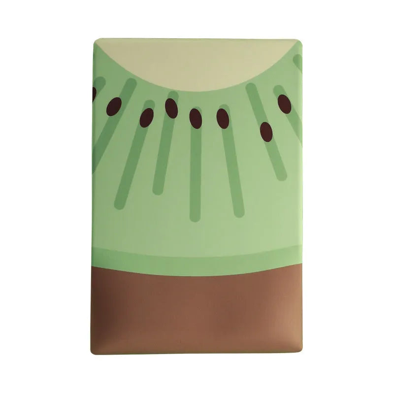Green kiwi and calculator design on a thick, soft silicone wrist support mouse pad.