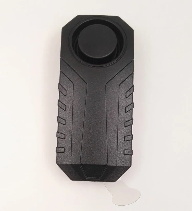 Black rainproof vibration alarm detector for motorcycles and electric vehicles with remote control