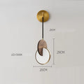 Modern long-line walnut wood chandelier wall light with warm white illumination