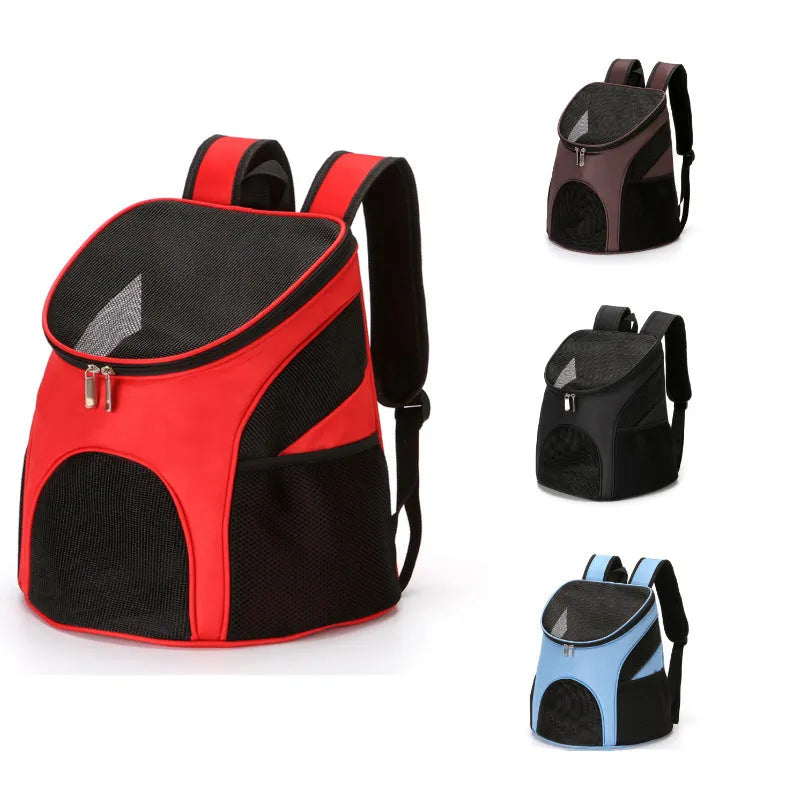 Pet backpack carrier with 15-22 litre capacity for small to medium dogs