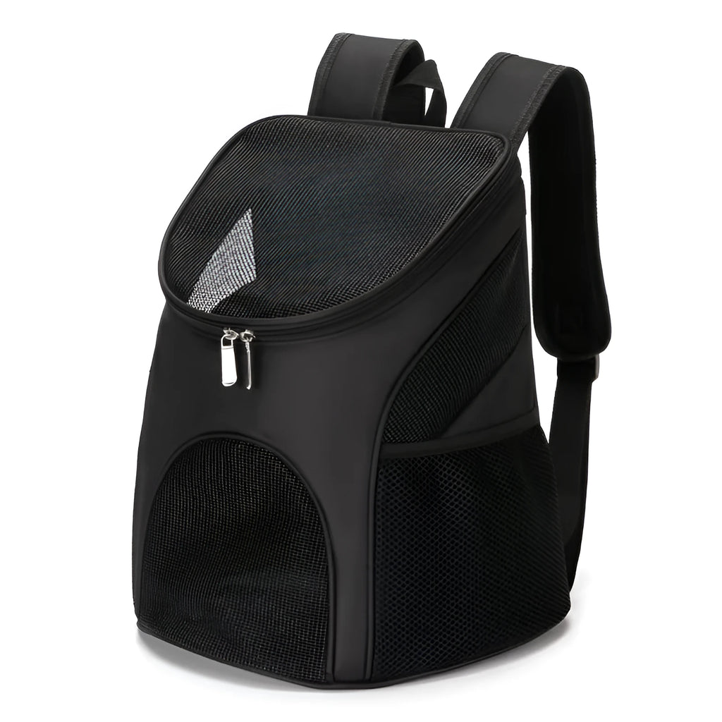 Pet backpack carrier with 15-22 litre capacity for small to medium dogs