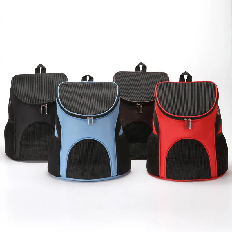 Pet backpack carrier with 15-22 litre capacity for small to medium dogs
