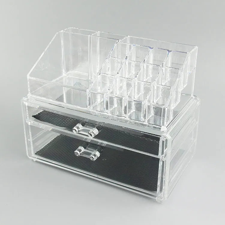 Clear foldable acrylic storage organiser box with 18 litre capacity.