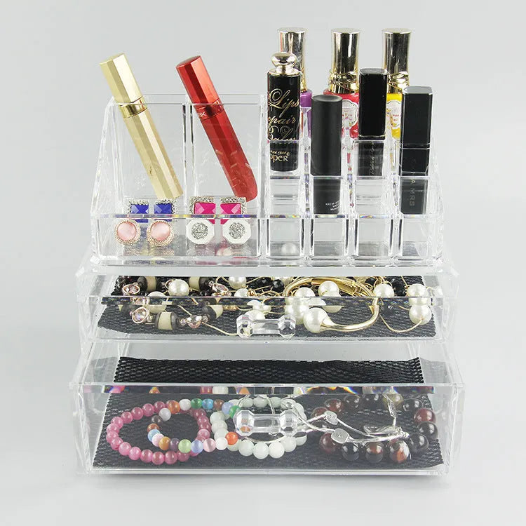 Clear foldable acrylic storage organiser box with 18 litre capacity.