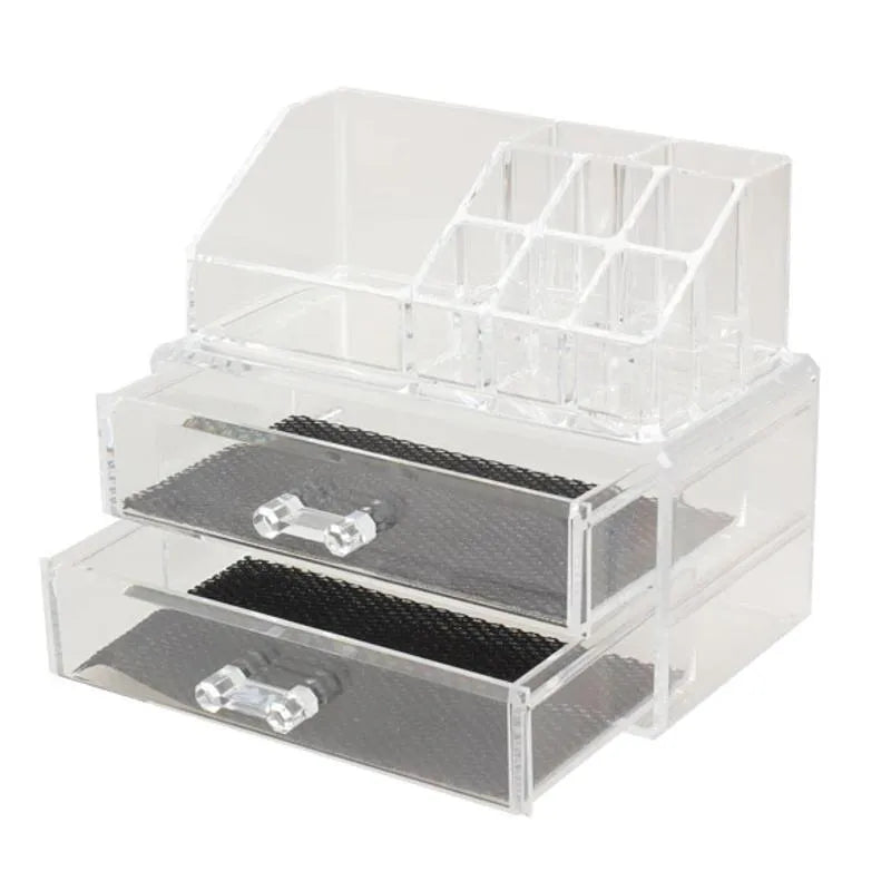 Clear foldable acrylic storage organiser box with 18 litre capacity.