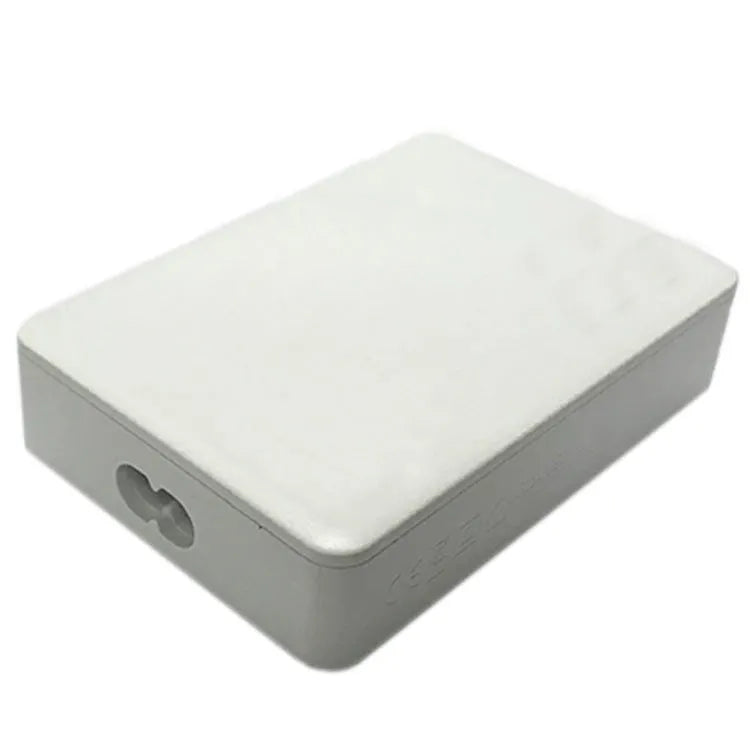 Black and white 60W desktop fast charger with USB port and power indicator