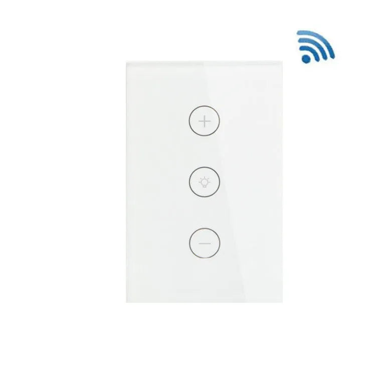120 type smart dimmer switch with touch glass panel in black or white colour options