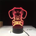 Remote control touch LED table lamp with colourful gradient light on acrylic shade.