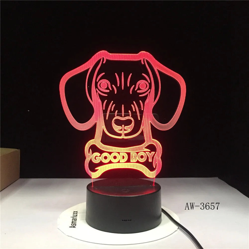 Remote control touch LED table lamp with colourful gradient light on acrylic shade.
