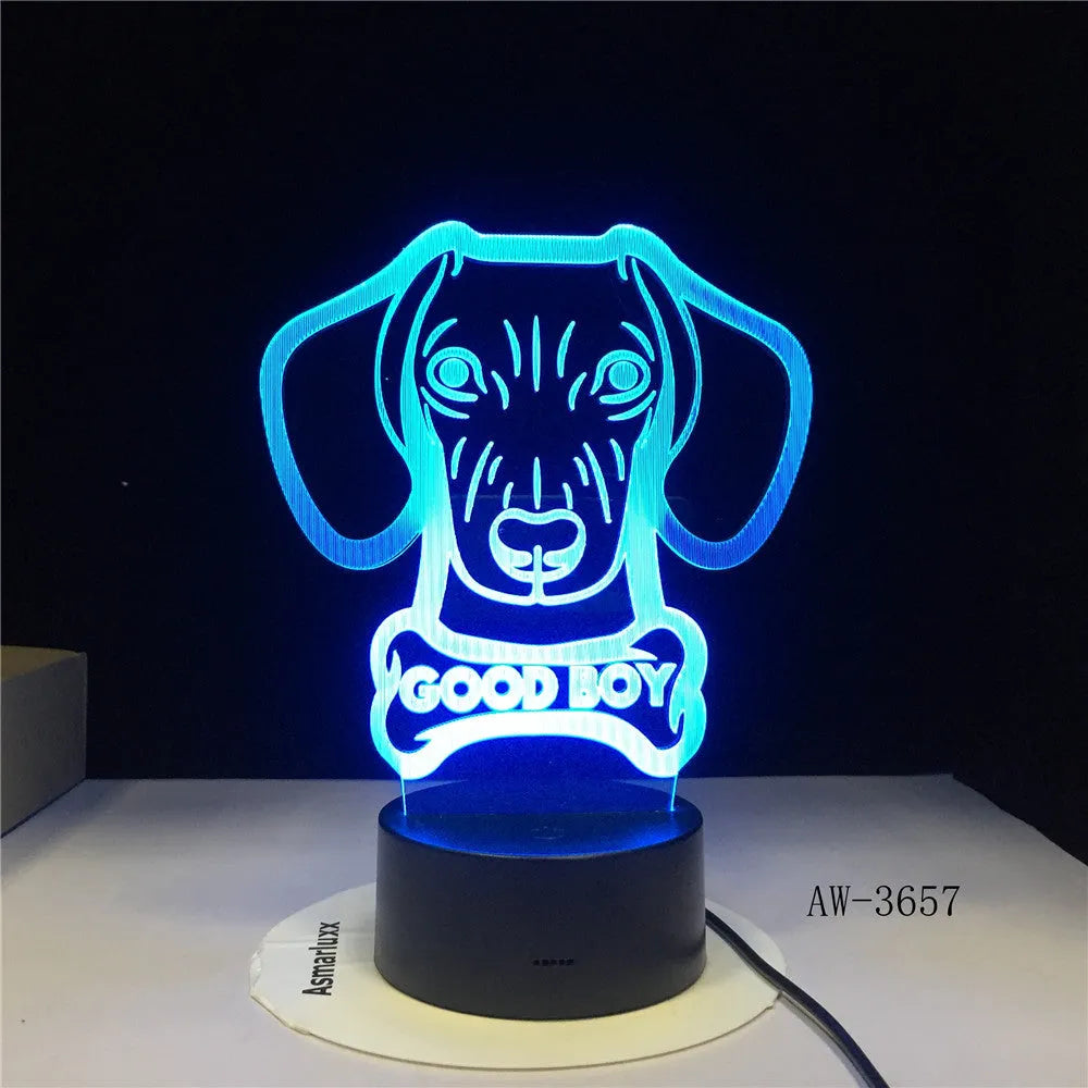Remote control touch LED table lamp with colourful gradient light on acrylic shade.