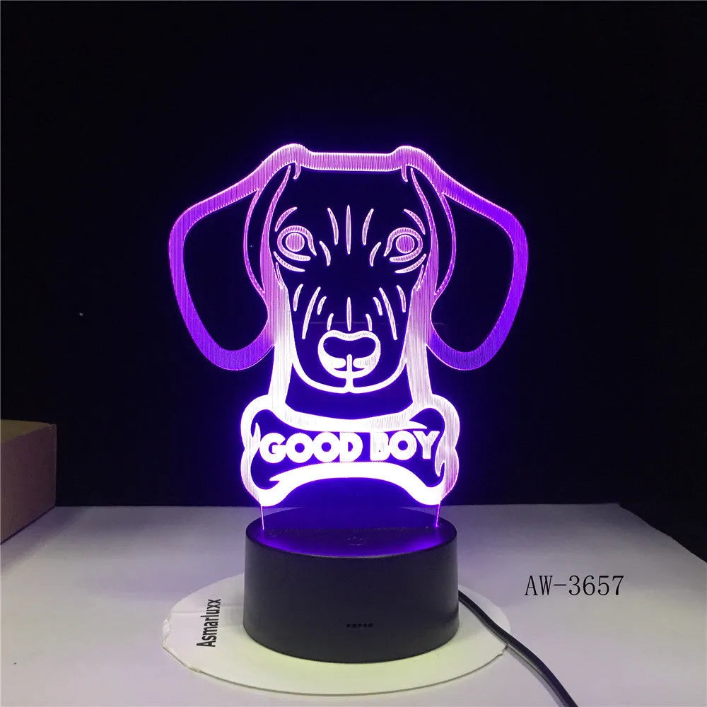 Remote control touch LED table lamp with colourful gradient light on acrylic shade.