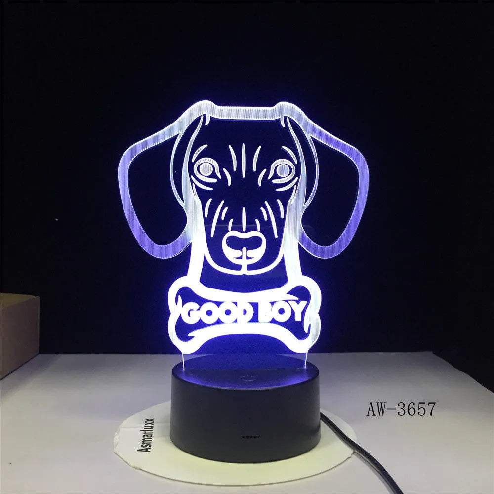 Remote control touch LED table lamp with colourful gradient light on acrylic shade.