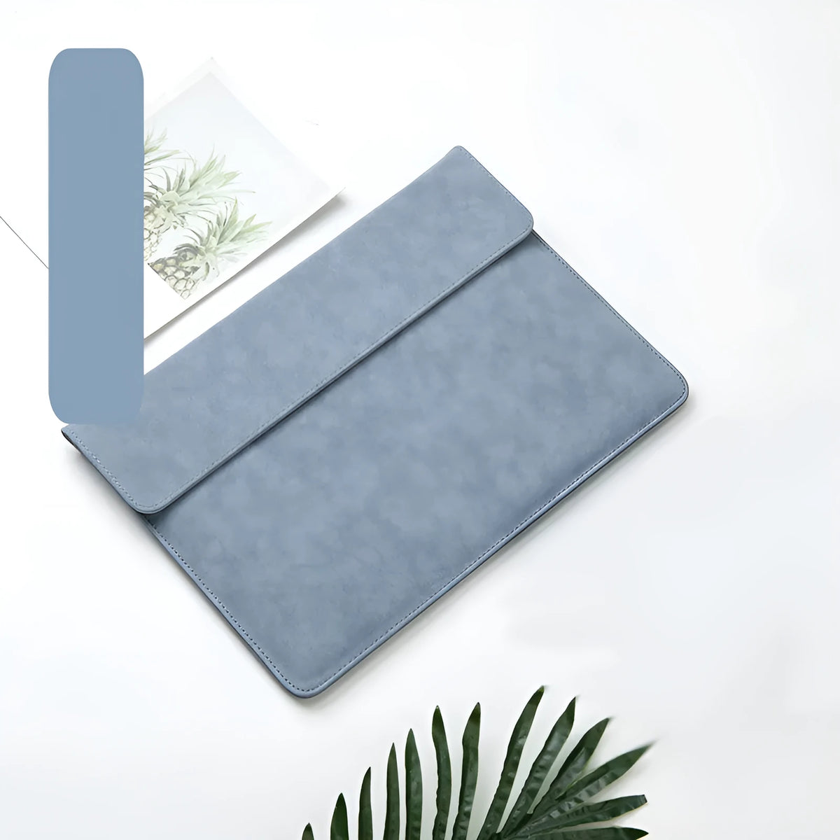 Haze Blue imitation leather case for Microsoft Surface Laptop and Pro tablets with micro velvet interior