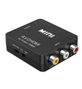 AV to HDMI converter with 0.5 metre cable in white or black colour options