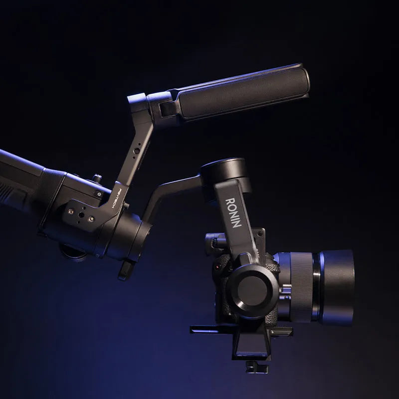 PGYTECH aluminium alloy pot holder accessory for DJI Ronin S and SC camera gimbals on a tripod.