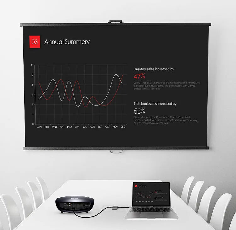 Hagibis USB 3.0 to HDMI-compatible VGA adapter in alloy grey with 0.2m cable for 4K HD multi-display
