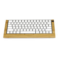 Natural bamboo keyboard holder for Apple Bluetooth Keyboard 2nd generation, compact 31.5x14.7cm size