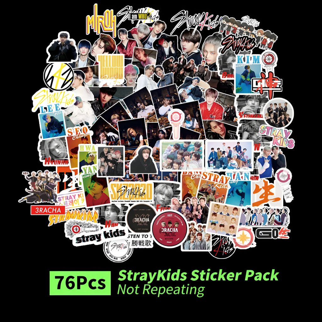K-pop star and luggage stickers featuring EXO NCT127 Stray Kids TWICE GOT7 SEVENTEEN TXT designs