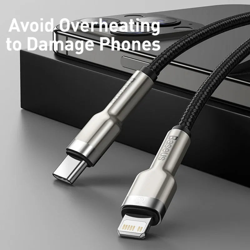 20W fast charging cable Type-C to Apple interface in multiple colours and lengths 0.25m 1m 2m
