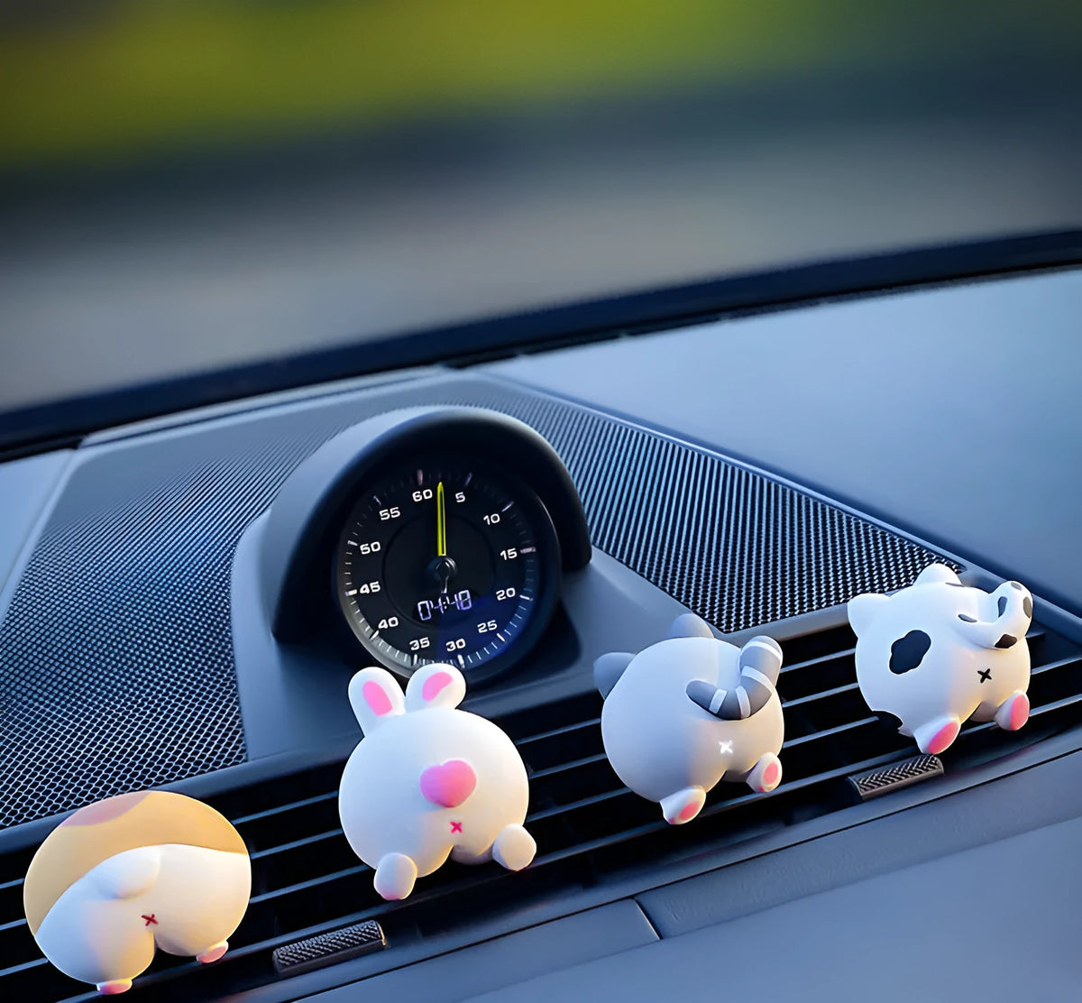 Car vent clip air freshener with diffuse stone and 5ML essential oil, nine animal styles