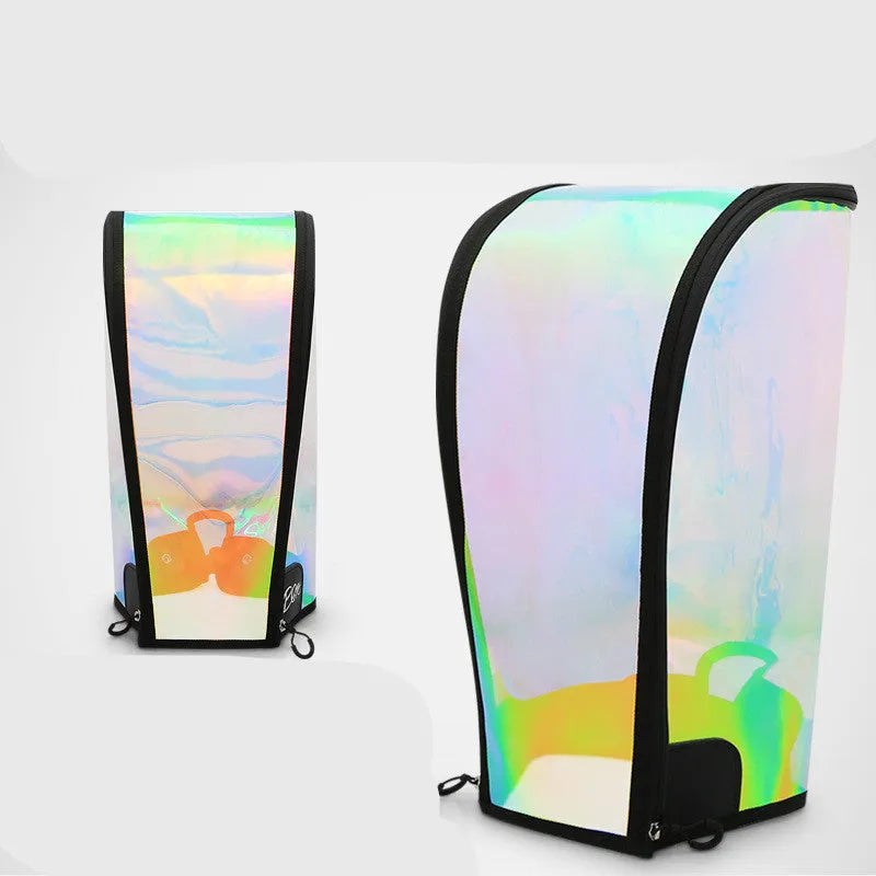 Universal waterproof ball bag cap with colourful laser effect and adjustable buckle