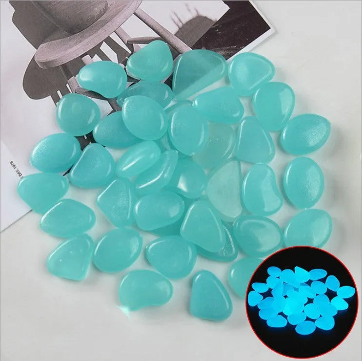 Mixed colour fluorescent luminous stones for aquarium and garden decoration
