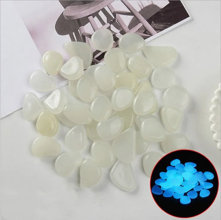 Mixed colour fluorescent luminous stones for aquarium and garden decoration