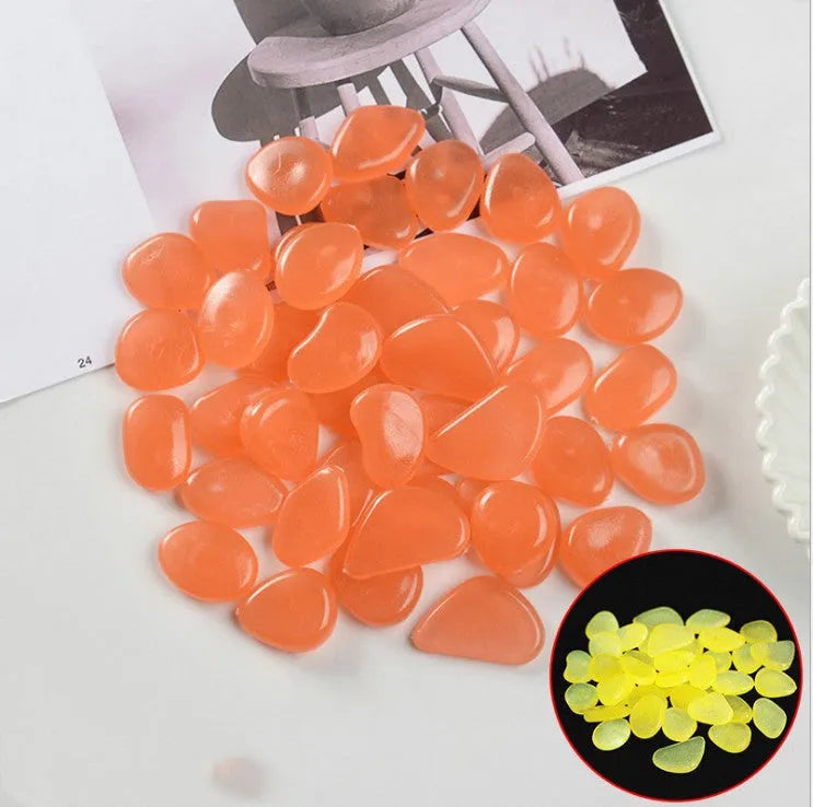 Mixed colour fluorescent luminous stones for aquarium and garden decoration