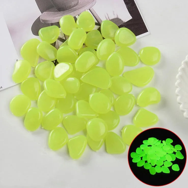 Mixed colour fluorescent luminous stones for aquarium and garden decoration
