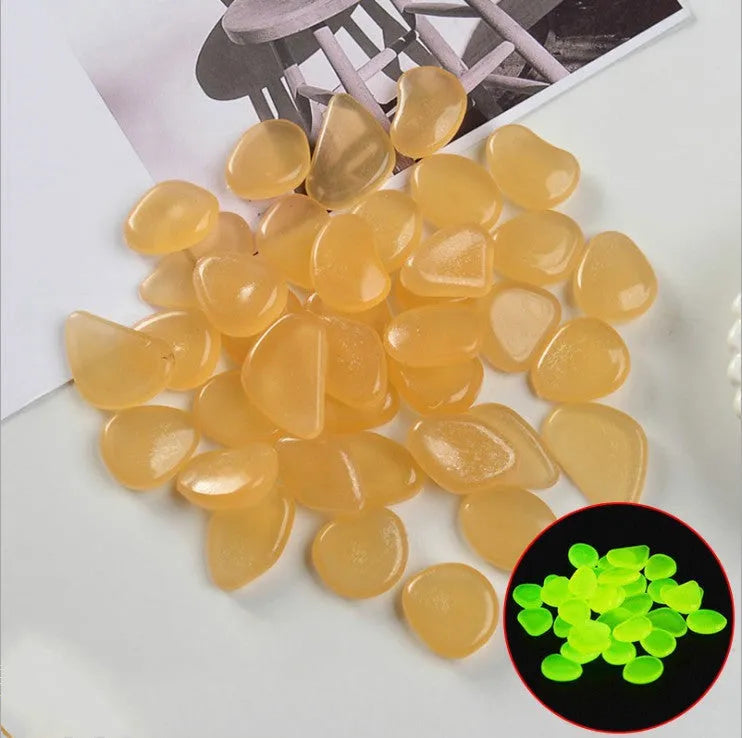 Mixed colour fluorescent luminous stones for aquarium and garden decoration