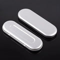 Rectangular tinplate cosmetic box with dimensions 175x60x18mm for pen storage