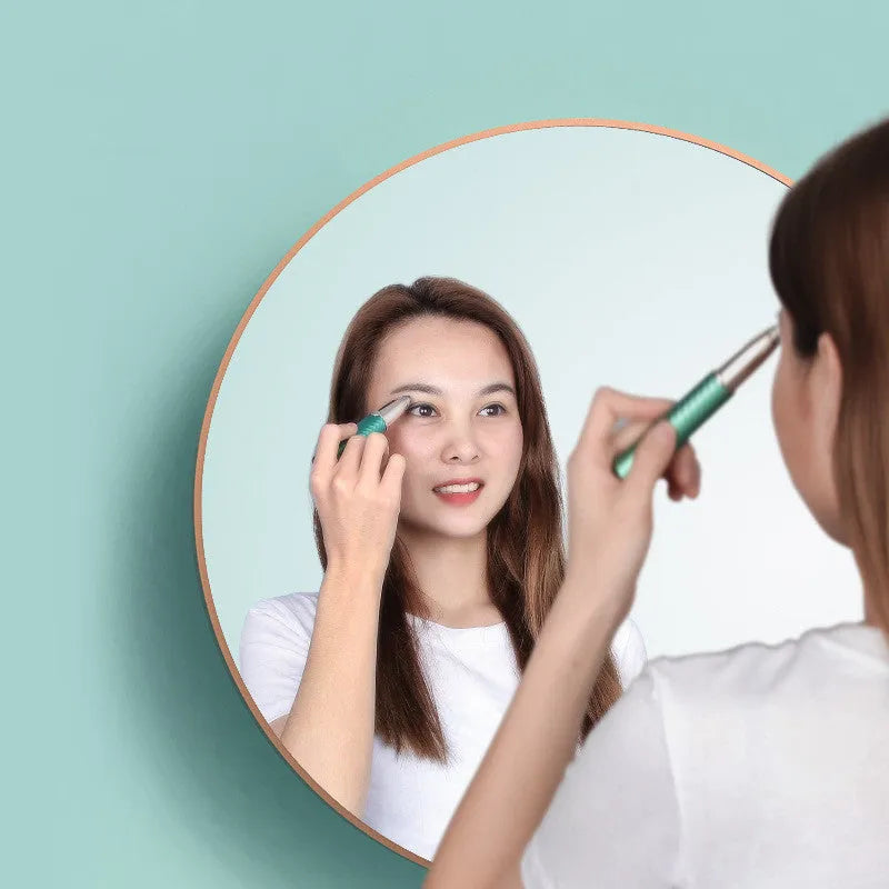 White electric eyebrow trimmer with LED light, USB rechargeable, waterproof, portable facial hair remover for women