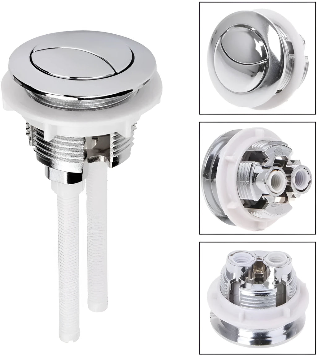 38mm round double flush button in ABS plastic for toilet tank replacement