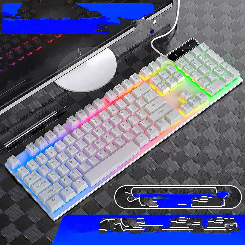 Wired black SL USB keyboard and mouse set with multimedia keys for desktop and notebook computers.