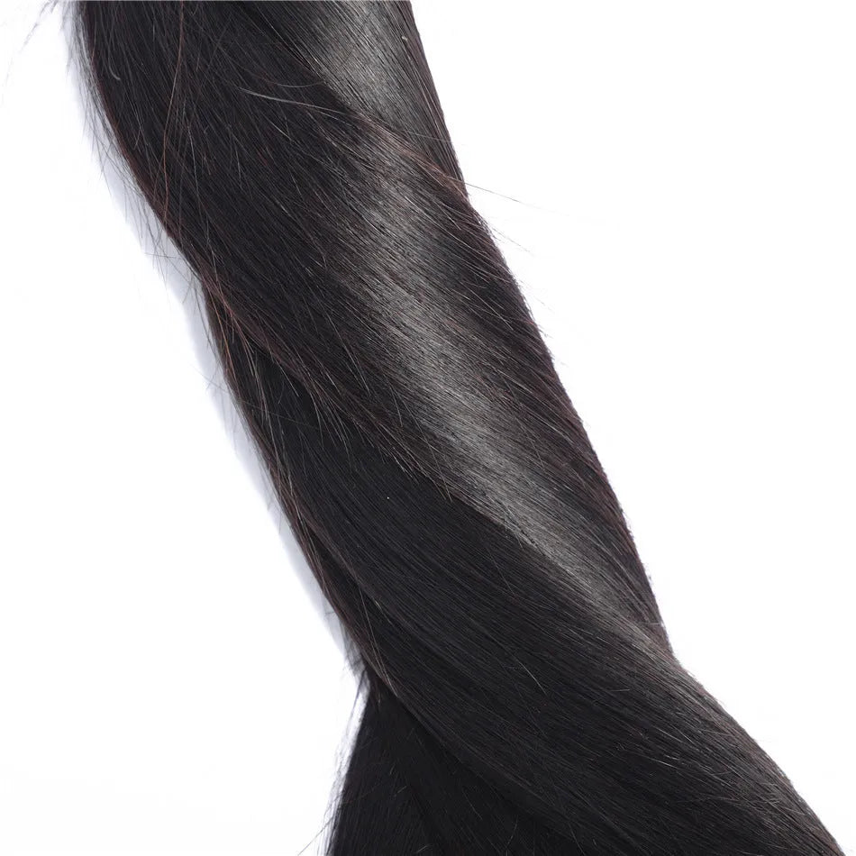Real hair weave straight wig natural colour medium long length 8 to 30 inch sizes